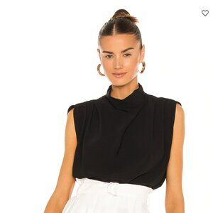 Black Sleeveless Fabienne Top Amanda Uprichard Size L